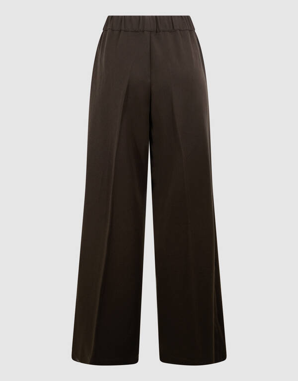 Wide Leg Fit Broek Donkerbruin By Lonneke SHOEBY WOMEN