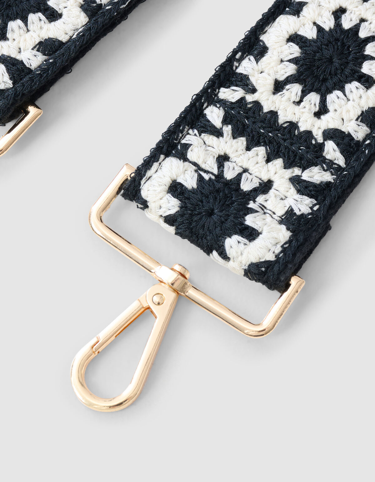 Crochet Strap Wit/Zwart SHOEBY ACCESSOIRES