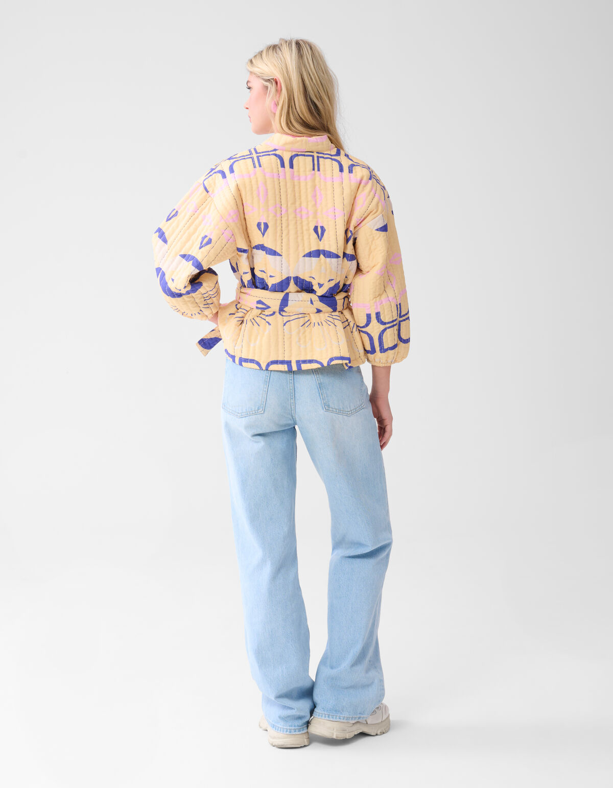 Artwork Kimono Jacket Geel SHOEBY WOMEN