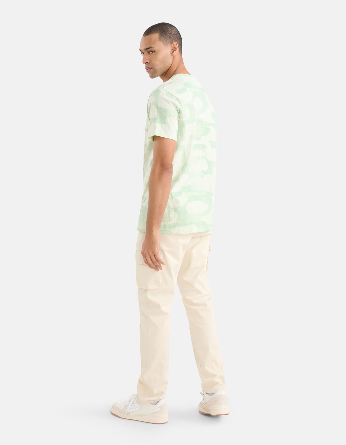 Printed Camo T-shirt Groen SHOEBY MEN
