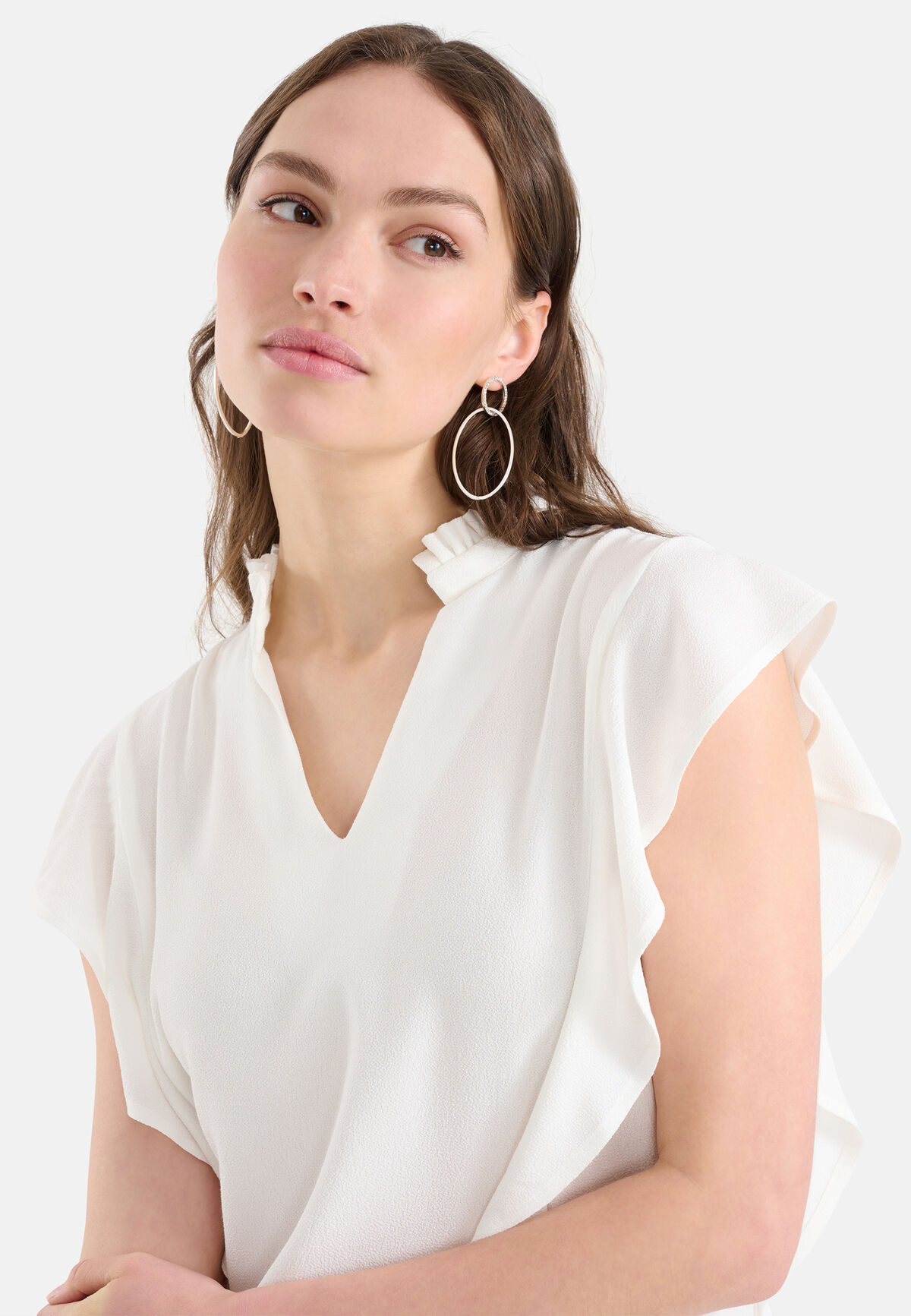 Ruffle Top Wit SHOEBY WOMEN