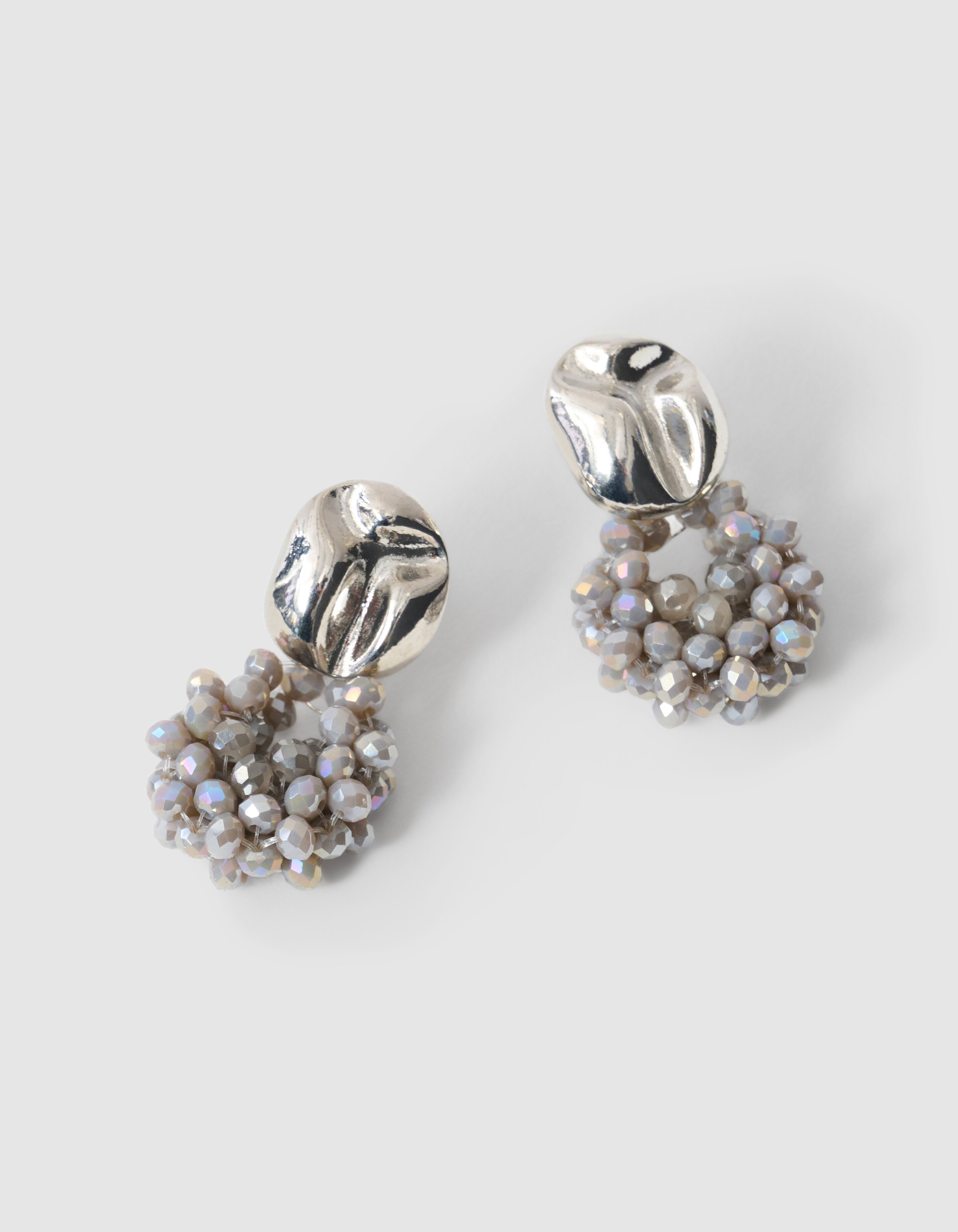 Beaded Roundy Oorbellen Zilver SHOEBY ACCESSOIRES