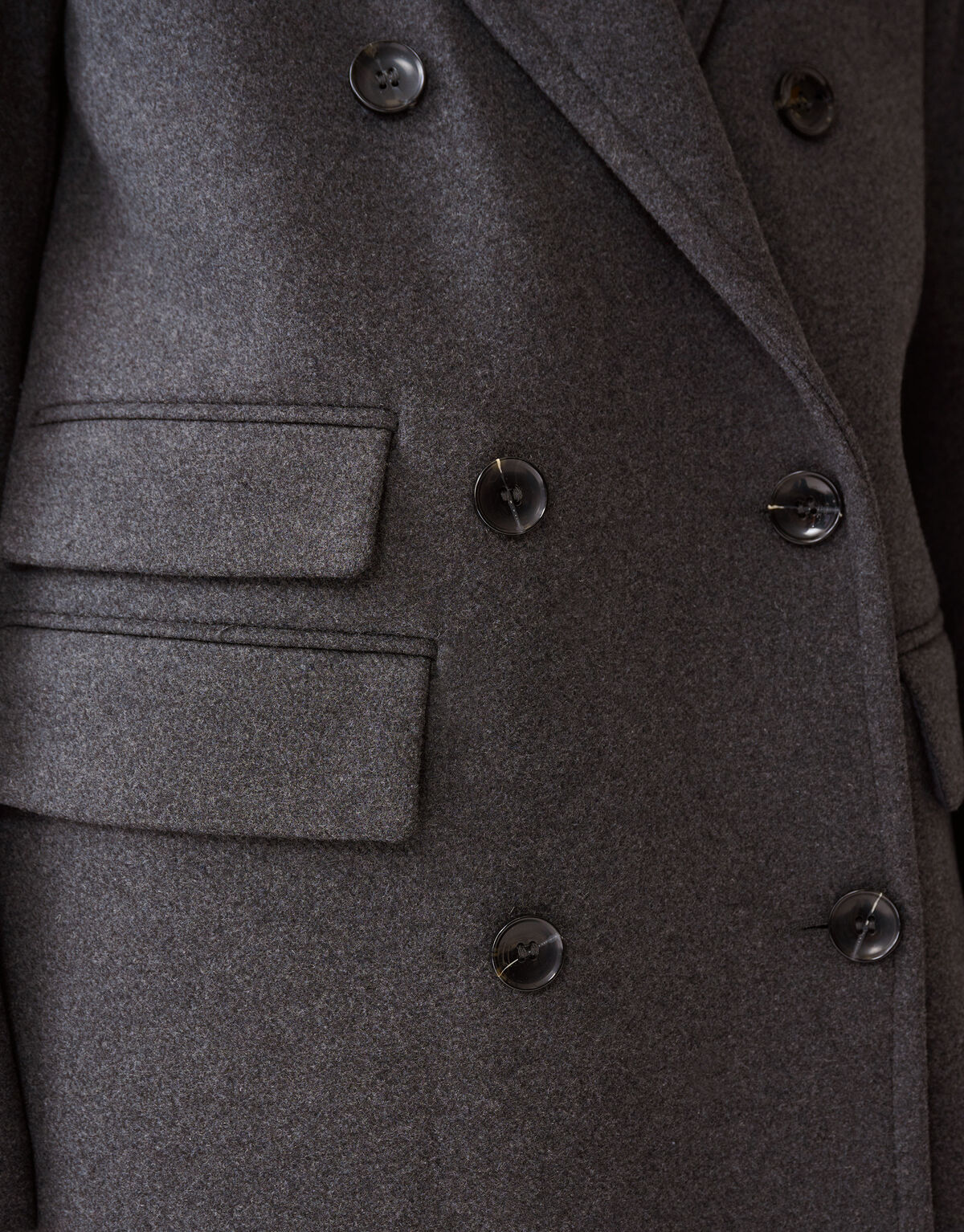 Lange Trenchcoat Donkergrijs SHOEBY WOMEN