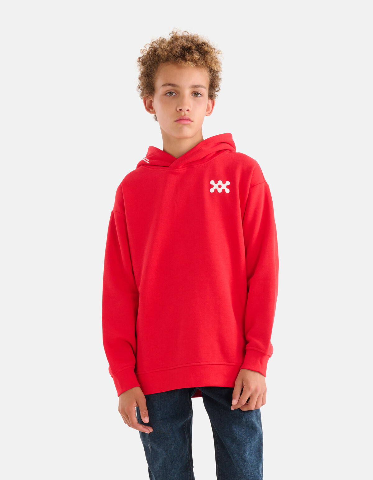 Basis Hoodie Rood SHOEBY BOYS