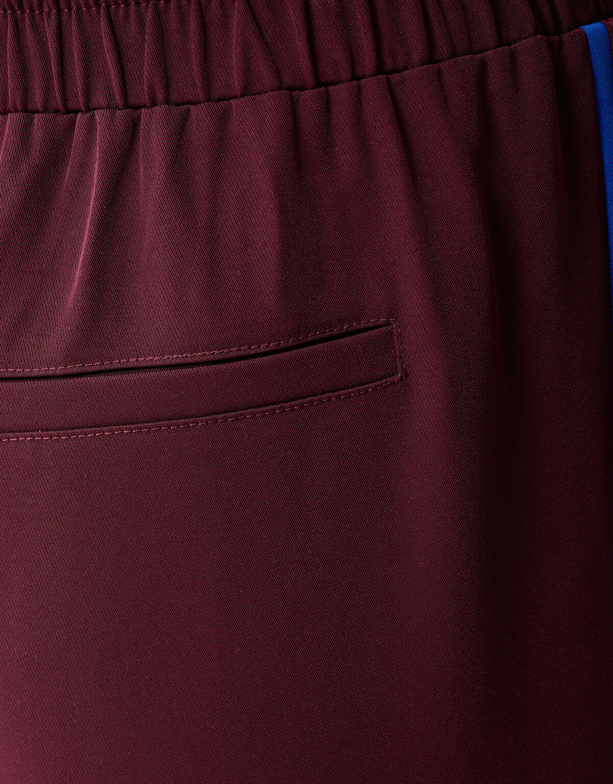 Sporty Wide Leg Broek Donkerrood SHOEBY WOMEN