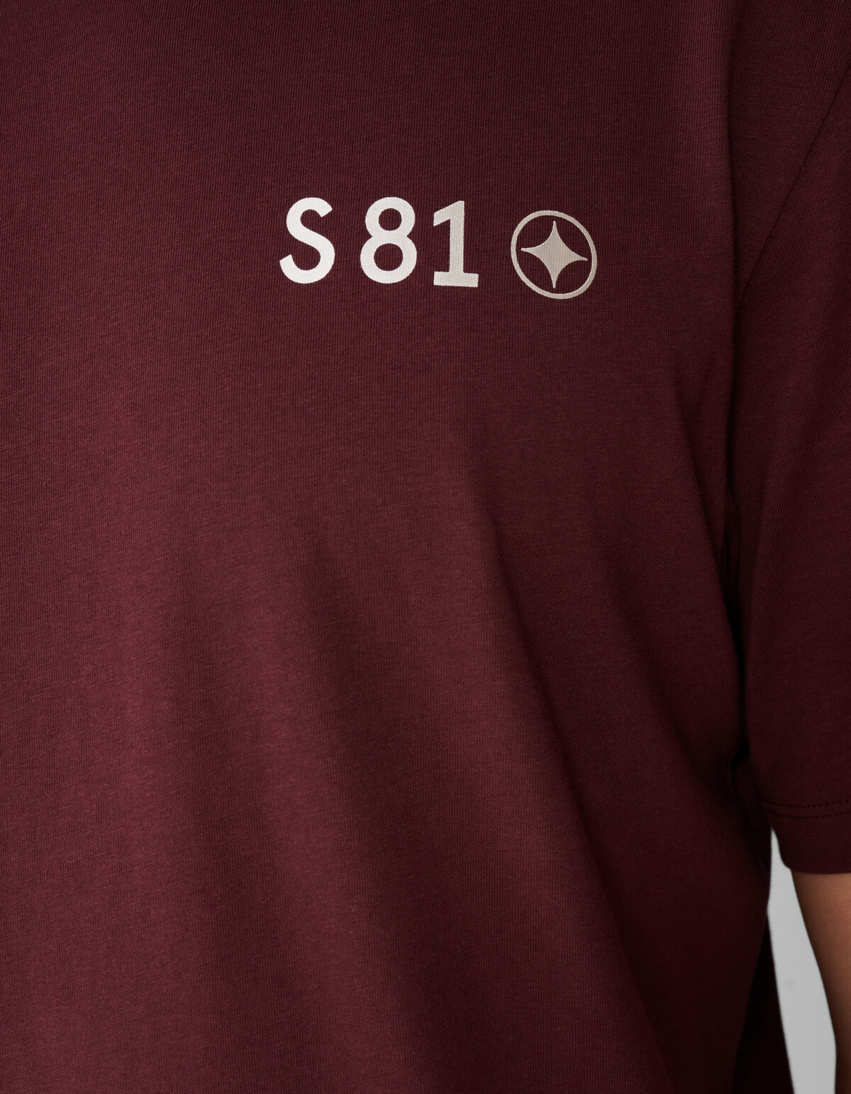 Gradient Logo Artwork T-shirt Donkerrood SHOEBY MEN