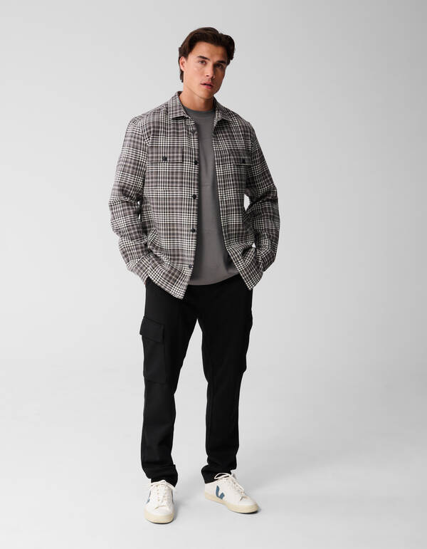 Ruiten Overshirt Donkergroen SHOEBY MEN