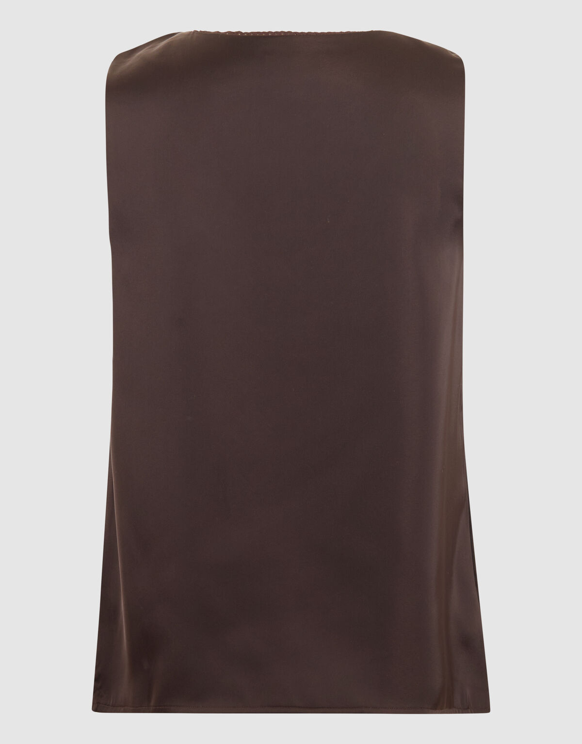 Satijnen Top Donkerbruin By Mieke SHOEBY WOMEN