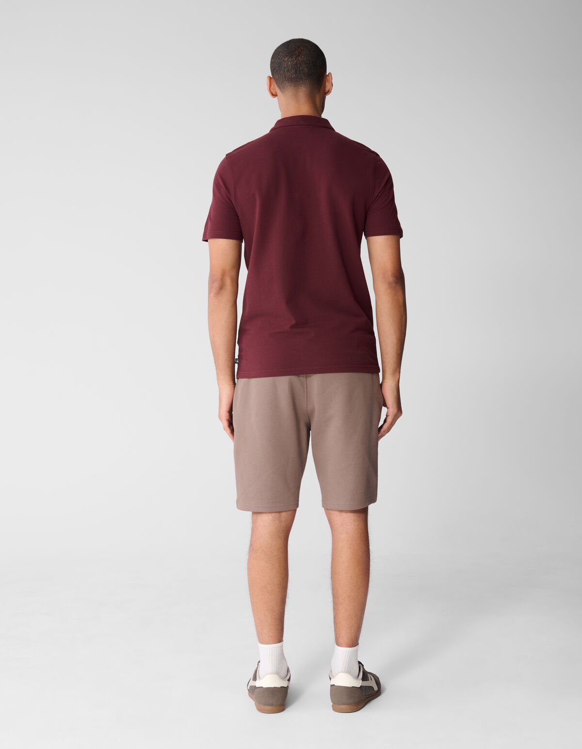 Gebreide Polo Donkerrood SHOEBY MEN