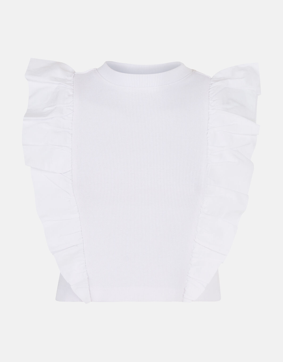 Ruffle T-shirt Wit SHOEBY GIRLS