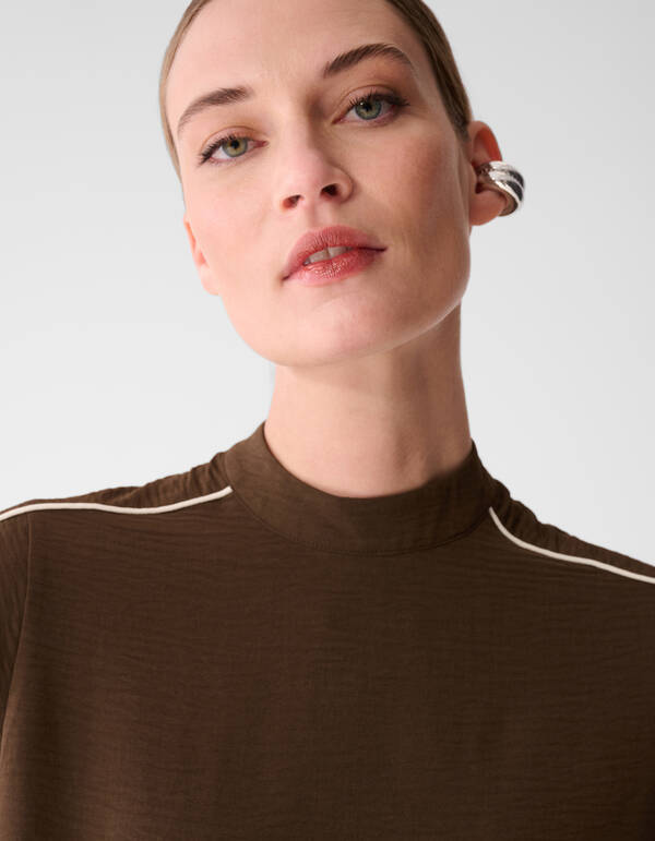 Twist Piping Top Bruin SHOEBY WOMEN