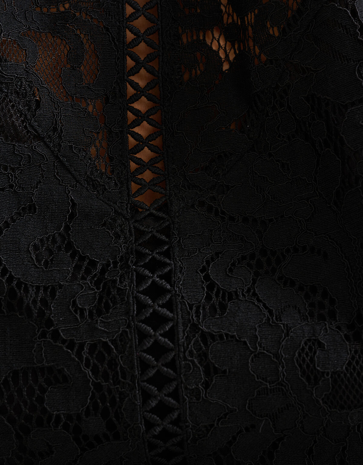 Kanten Top Zwart SHOEBY WOMEN