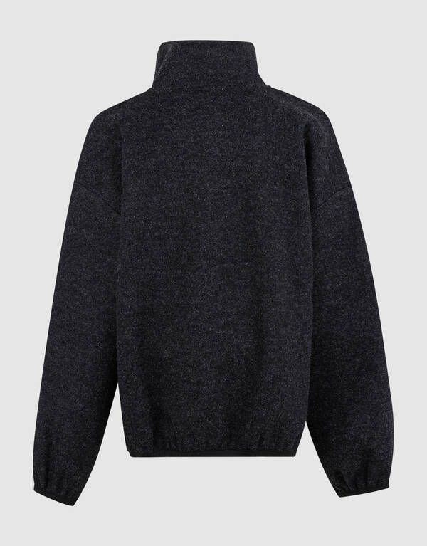 Half Zip Sweater Donkergrijs SHOEBY BOYS