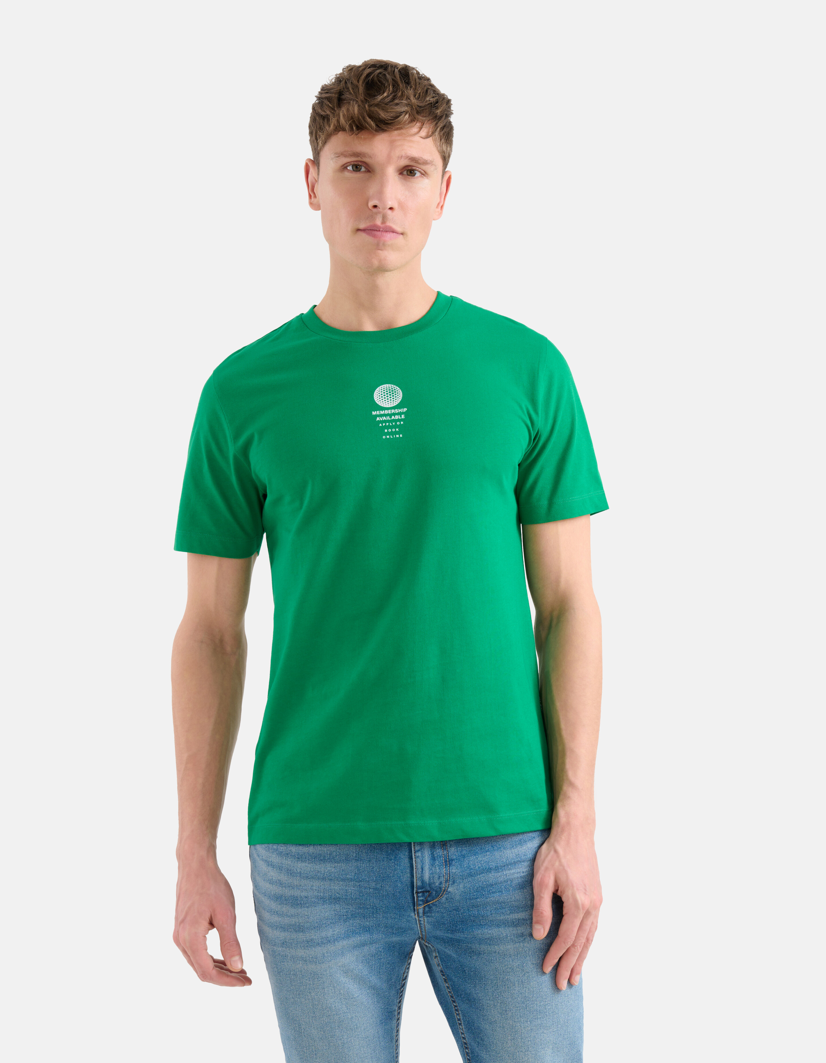 Regular Fit T-shirt Groen SHOEBY MEN