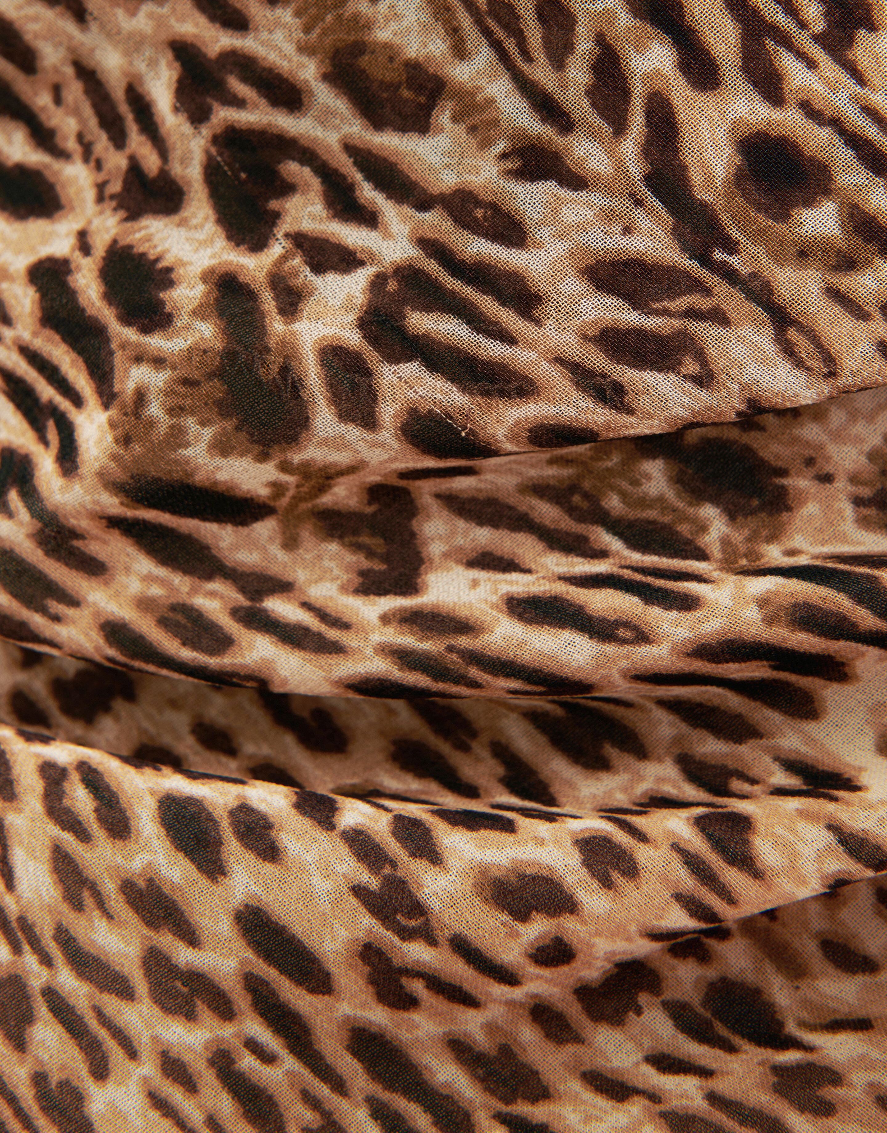 Cheetah Sleek Jurk Bruin SHOEBY WOMEN