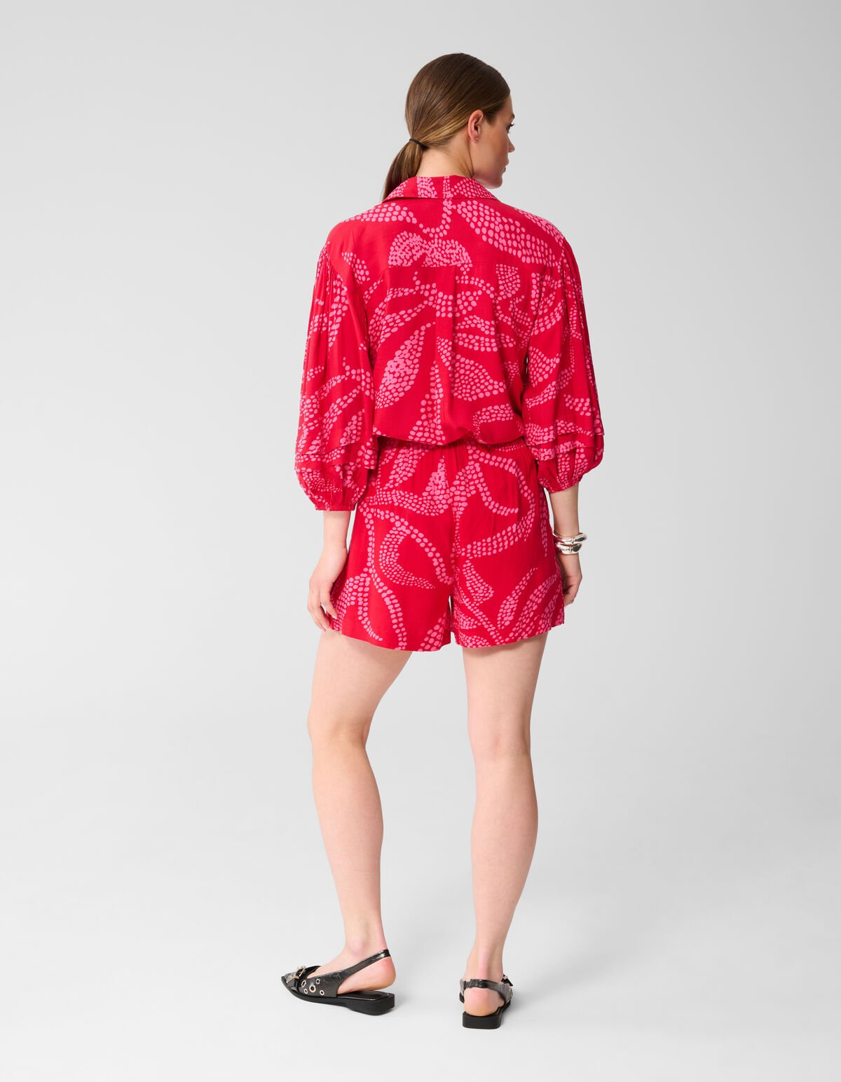 Printed Blouse Rood SHOEBY WOMEN