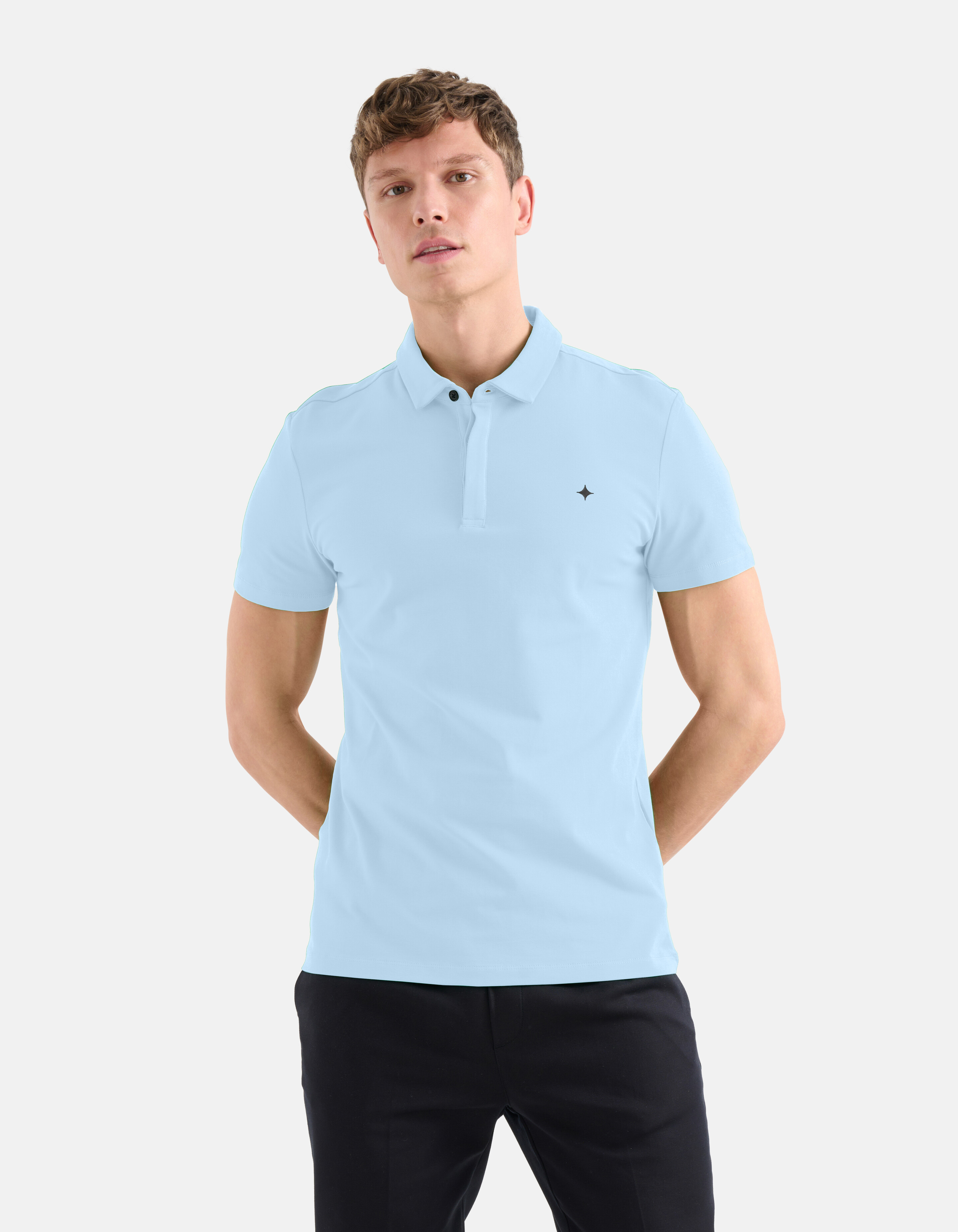 Jersey Polo Lichtblauw SHOEBY MEN