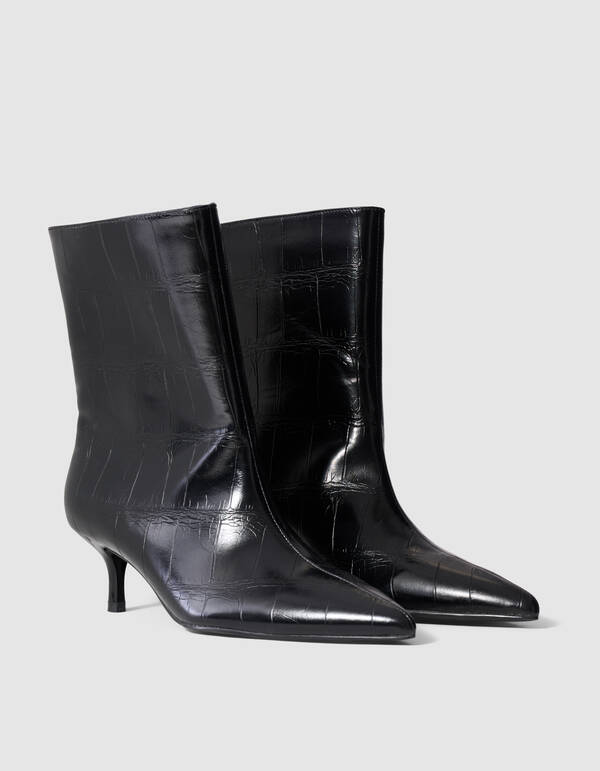 Croco Laarzen Zwart SHOEBY SHOES