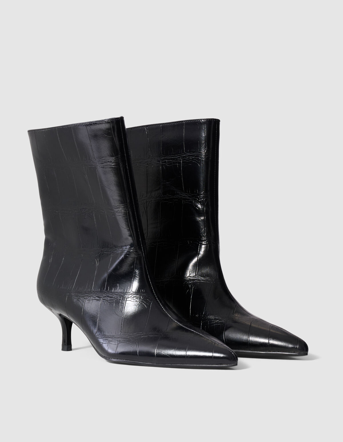 Croco Laarzen Zwart SHOEBY SHOES