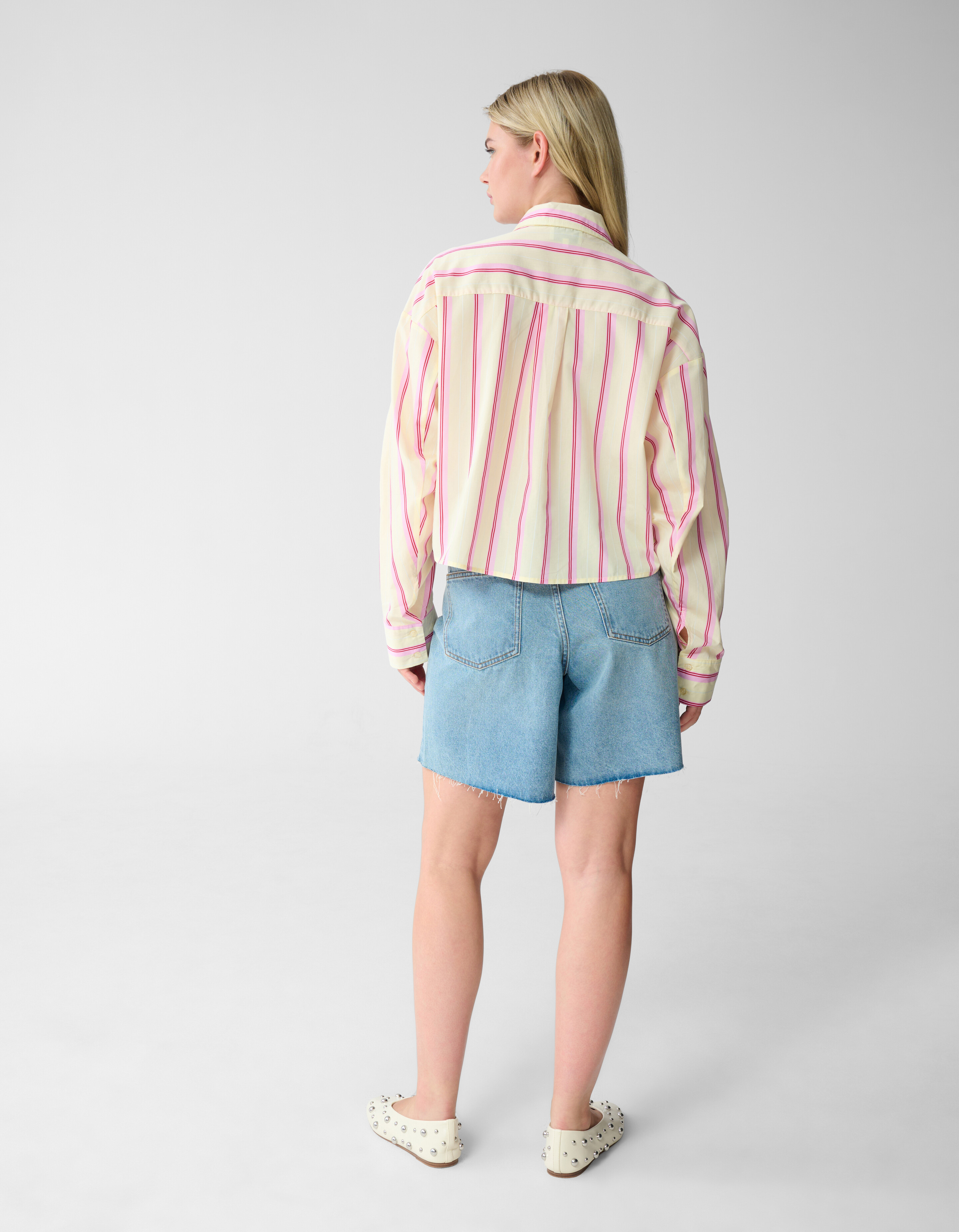 Stripe Blouse Lichtgeel SHOEBY WOMEN
