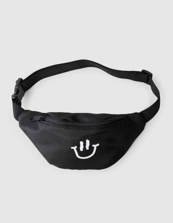 Smiley Fanny Pack Zwart SHOEBY ACCESSOIRES