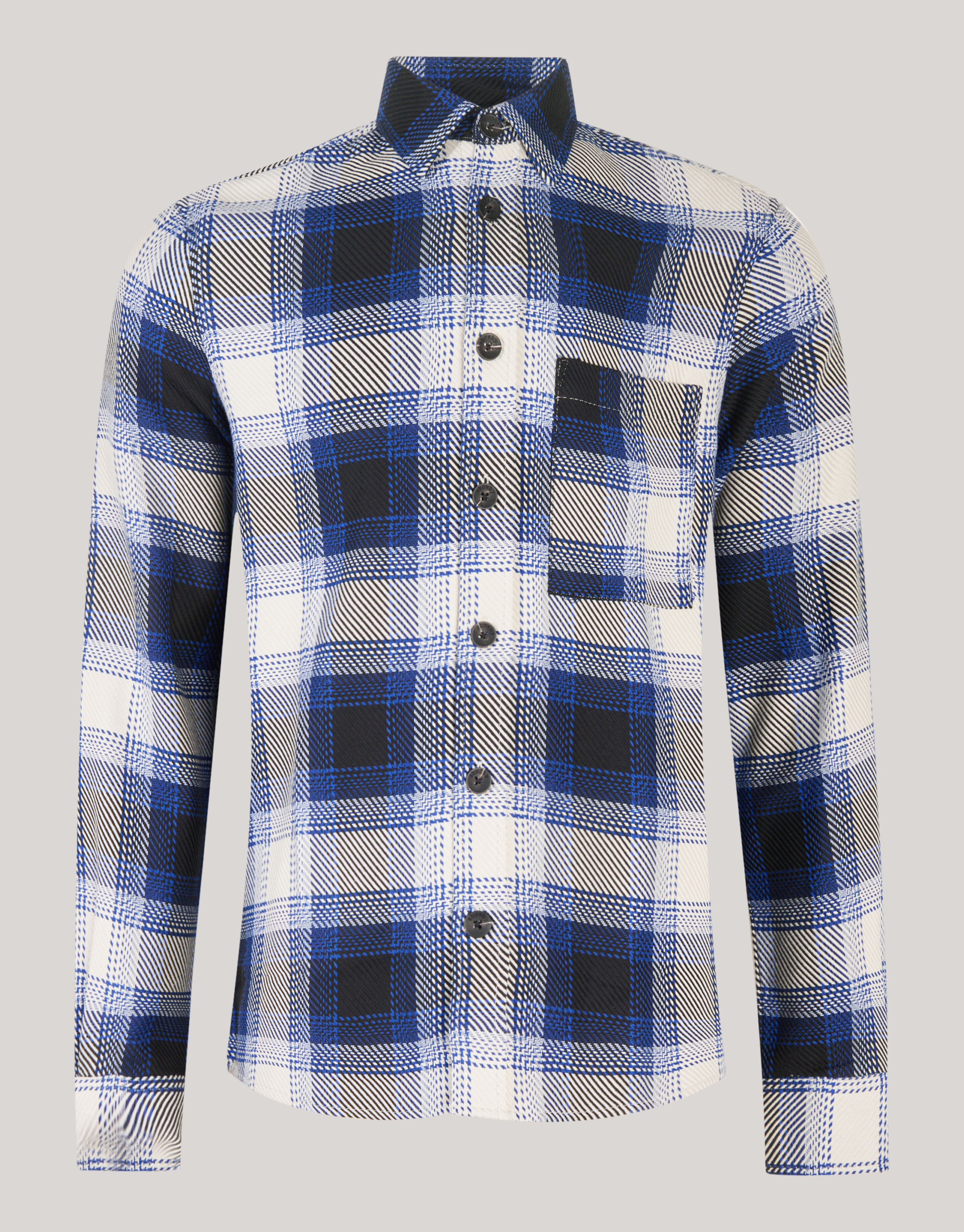 Ruiten Overshirt Gebroken Wit SHOEBY MEN