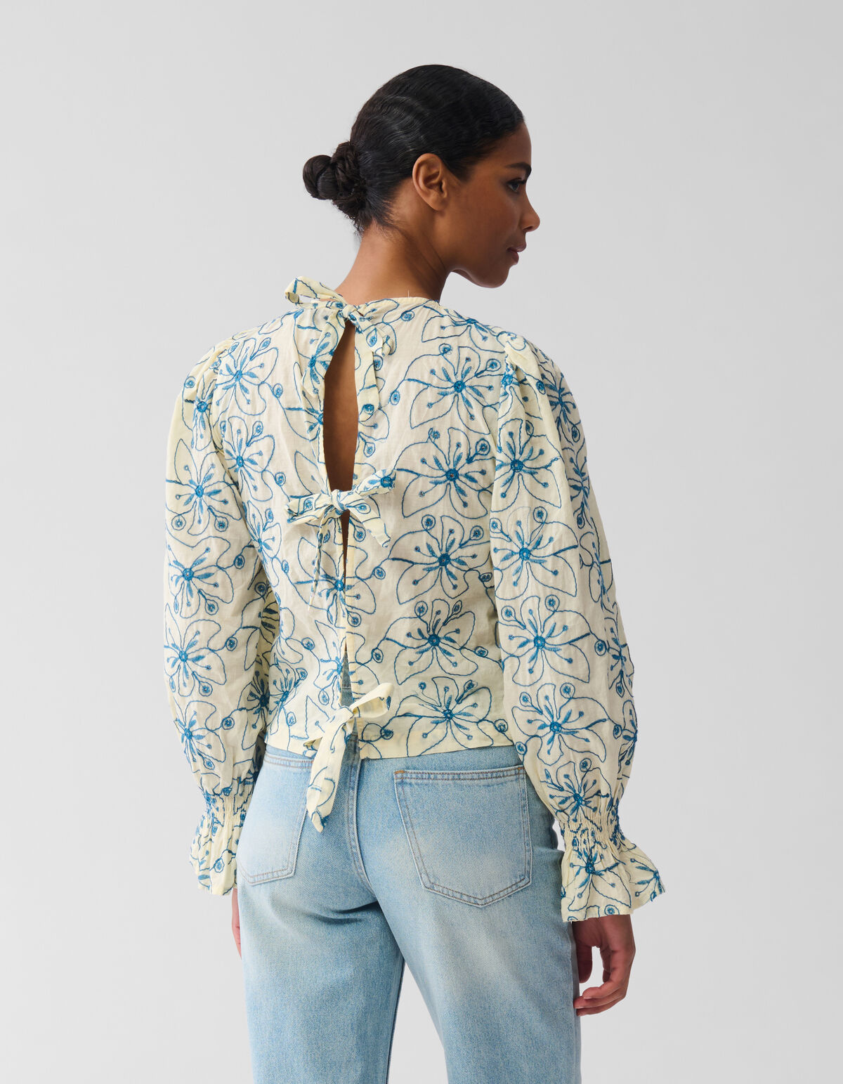 Broderie Blouse Geel SHOEBY WOMEN