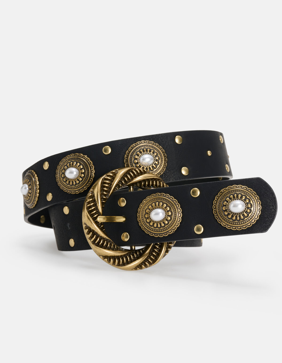 Vintage Parel Riem Zwart SHOEBY ACCESSOIRES