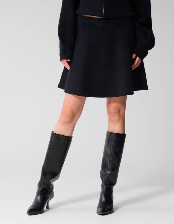 Gebreide Rok Antraciet SHOEBY WOMEN