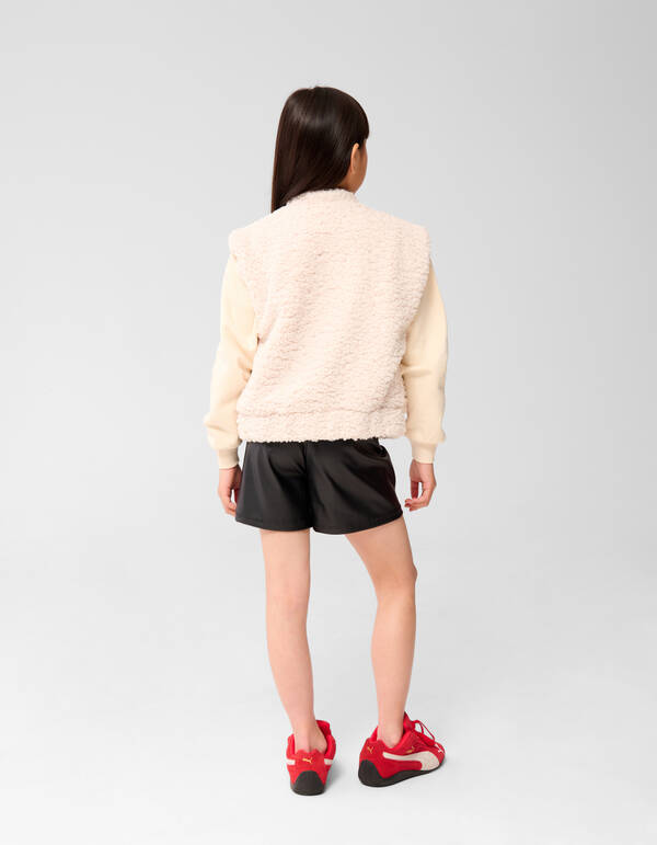 Teddy Gilet Gebroken Wit SHOEBY GIRLS