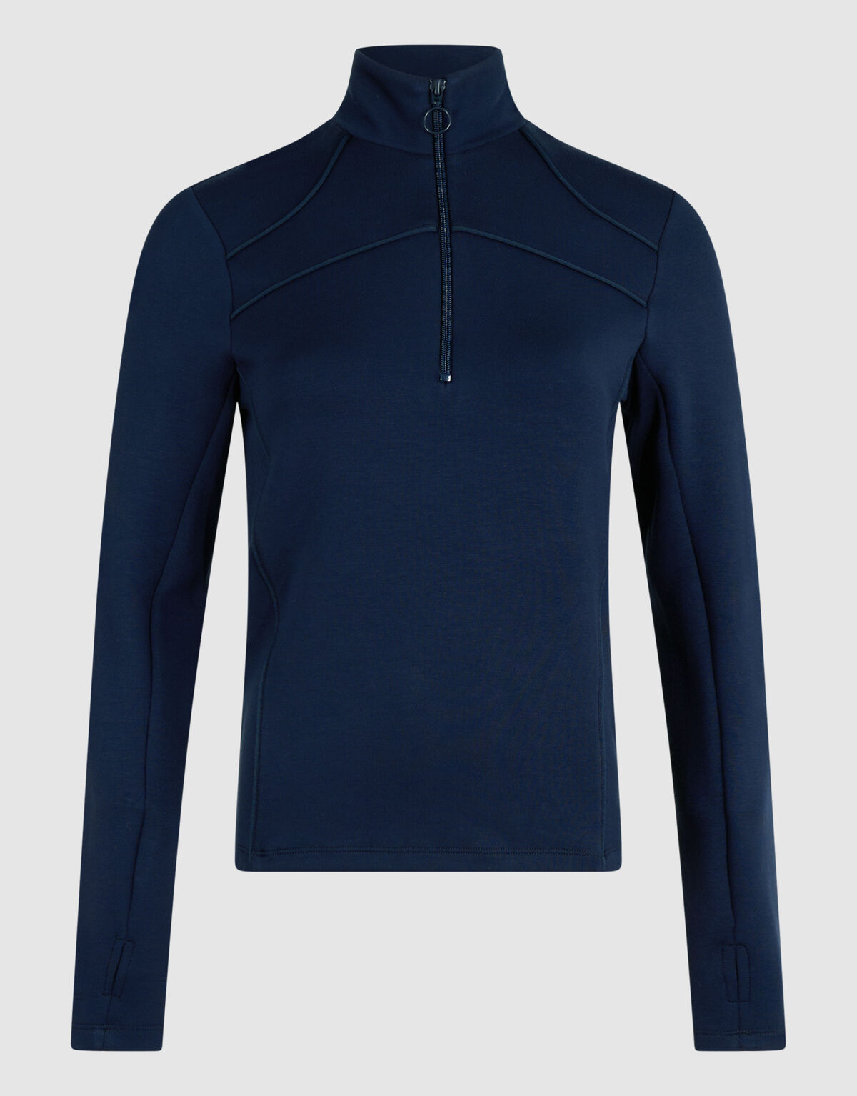Zipper Longsleeve Top Donkerblauw SHOEBY WOMEN
