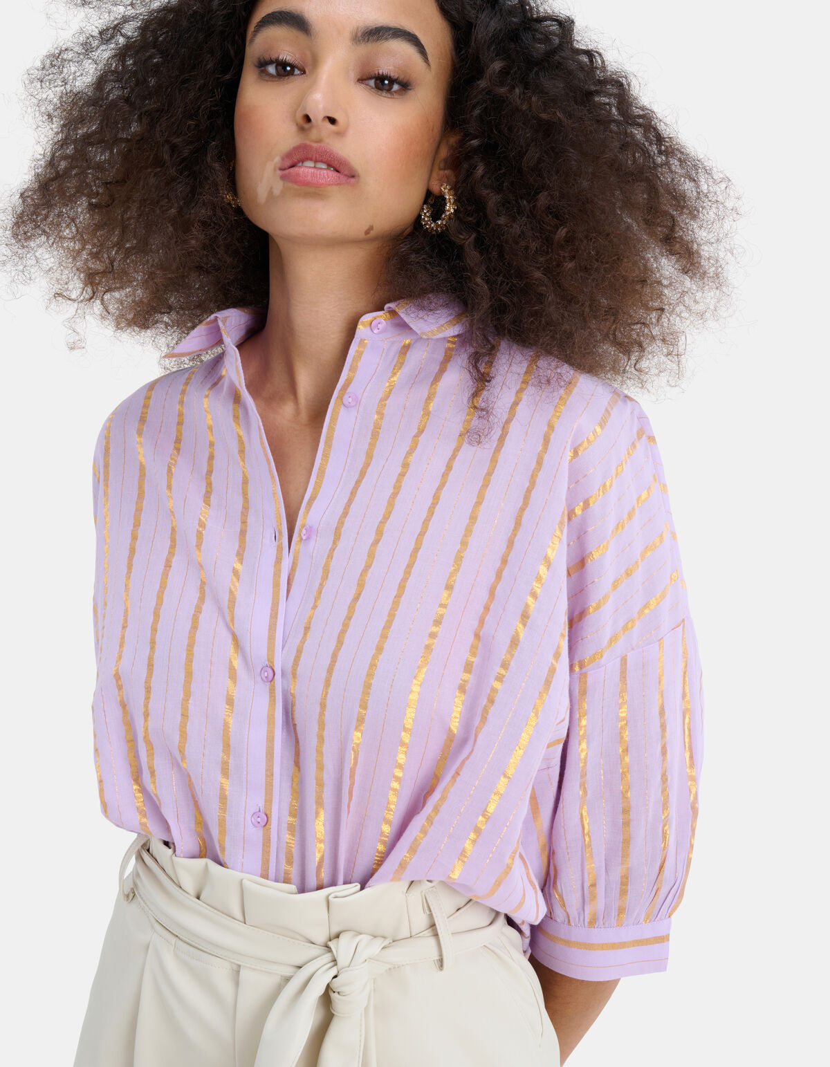 Yarn Dyed Stripe Blouse EKSEPT