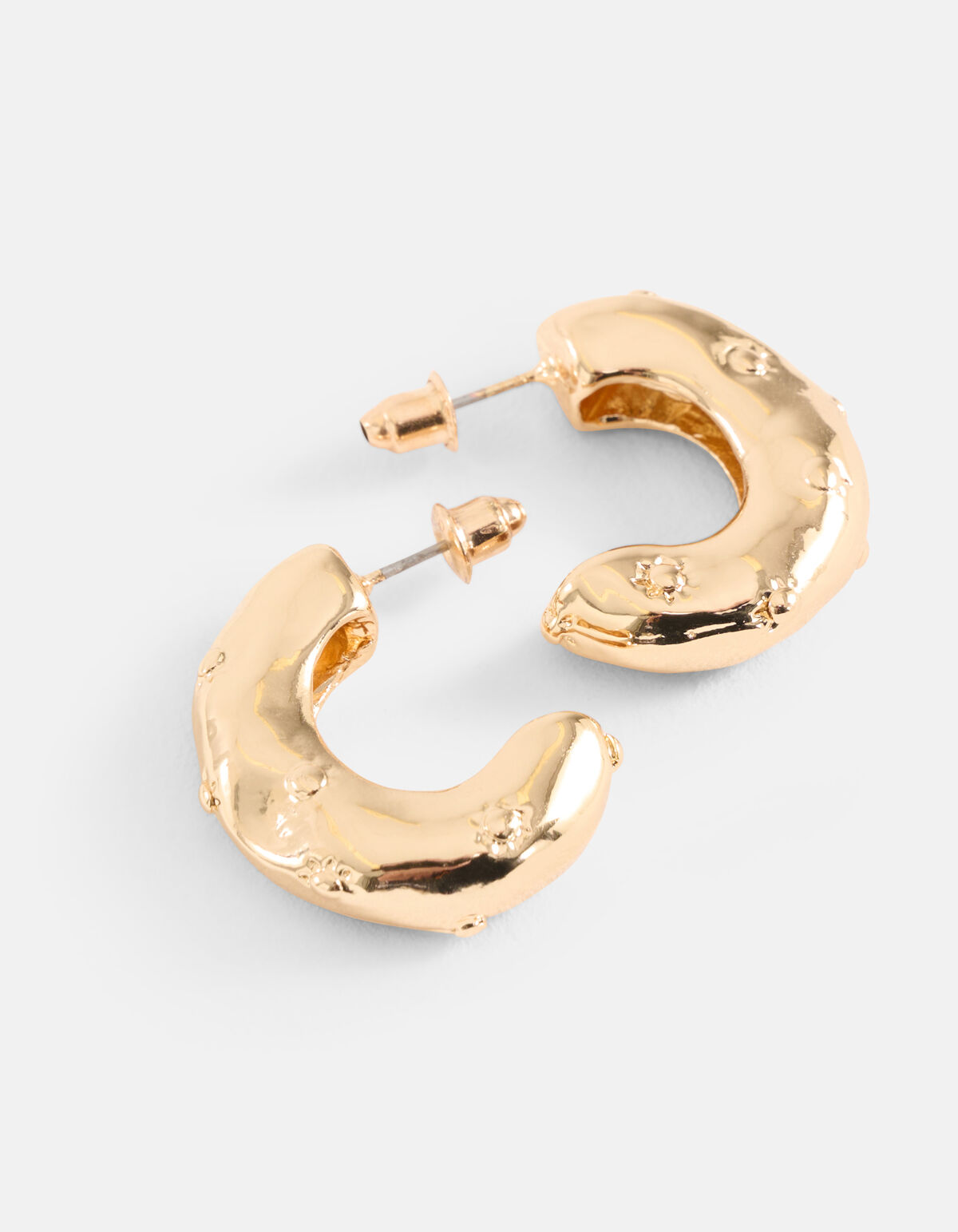 Bulky Dotted Oorbellen Goud SHOEBY ACCESSOIRES