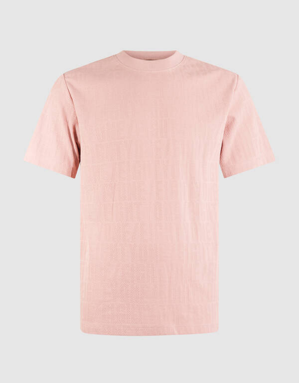 Eighty One Tekst T-shirt Roze SHOEBY MEN