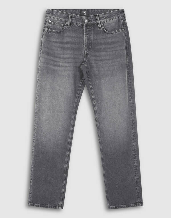 Modern Straight Fit Jeans Washed Zwart L34 SHOEBY MEN