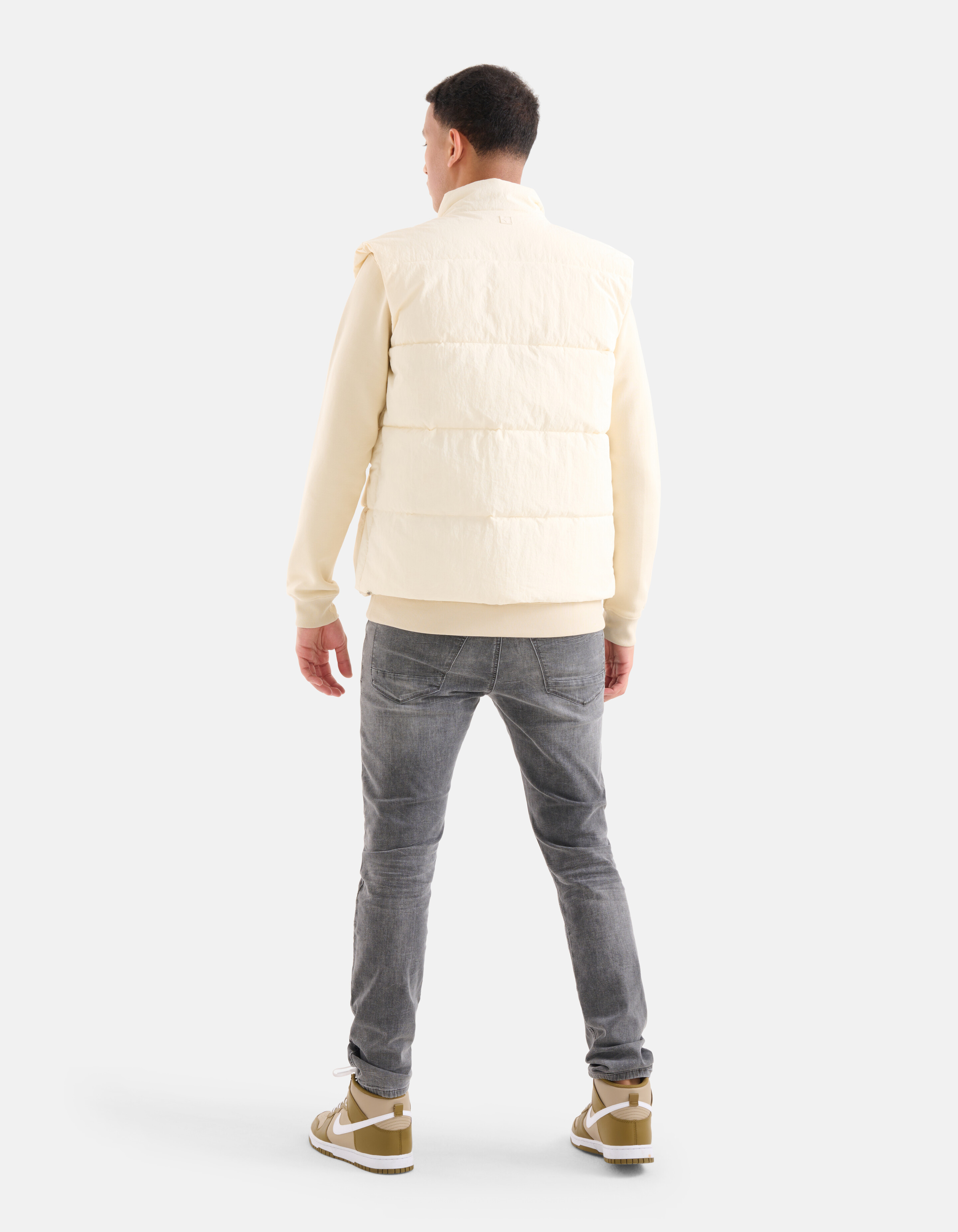 Gewatteerde Bodywarmer Gebroken Wit SHOEBY MEN