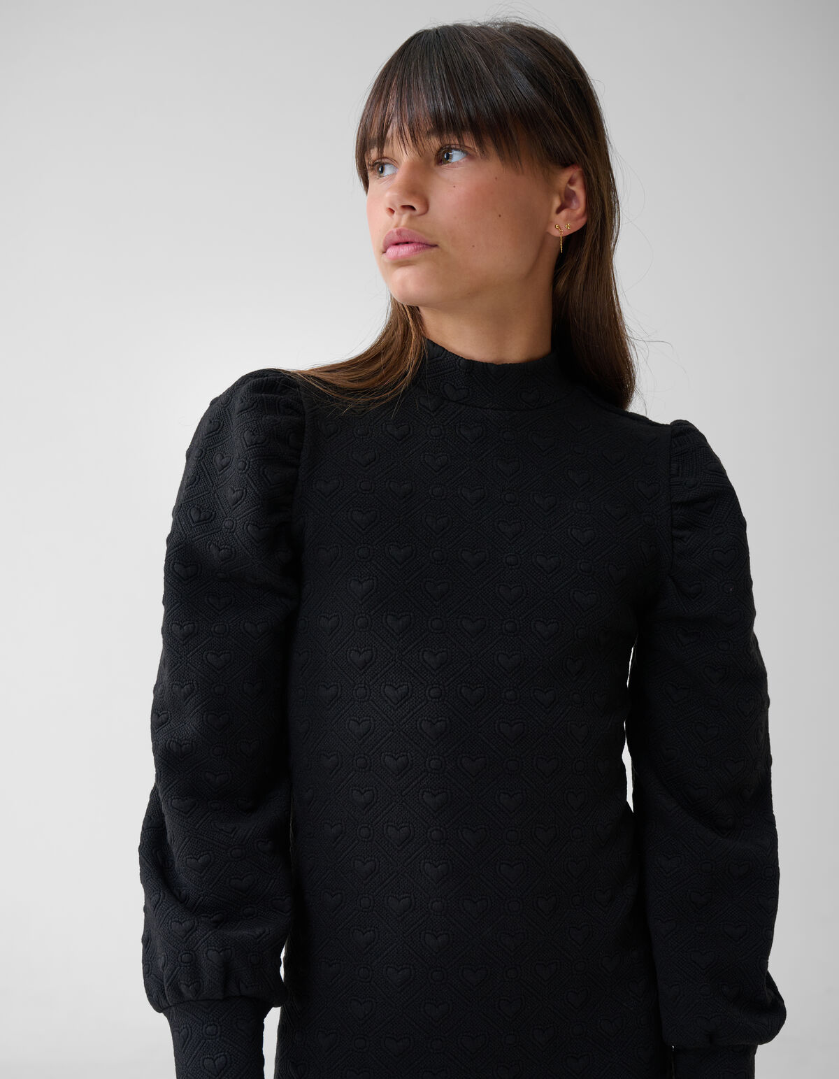 Structuur Jurk Zwart SHOEBY GIRLS