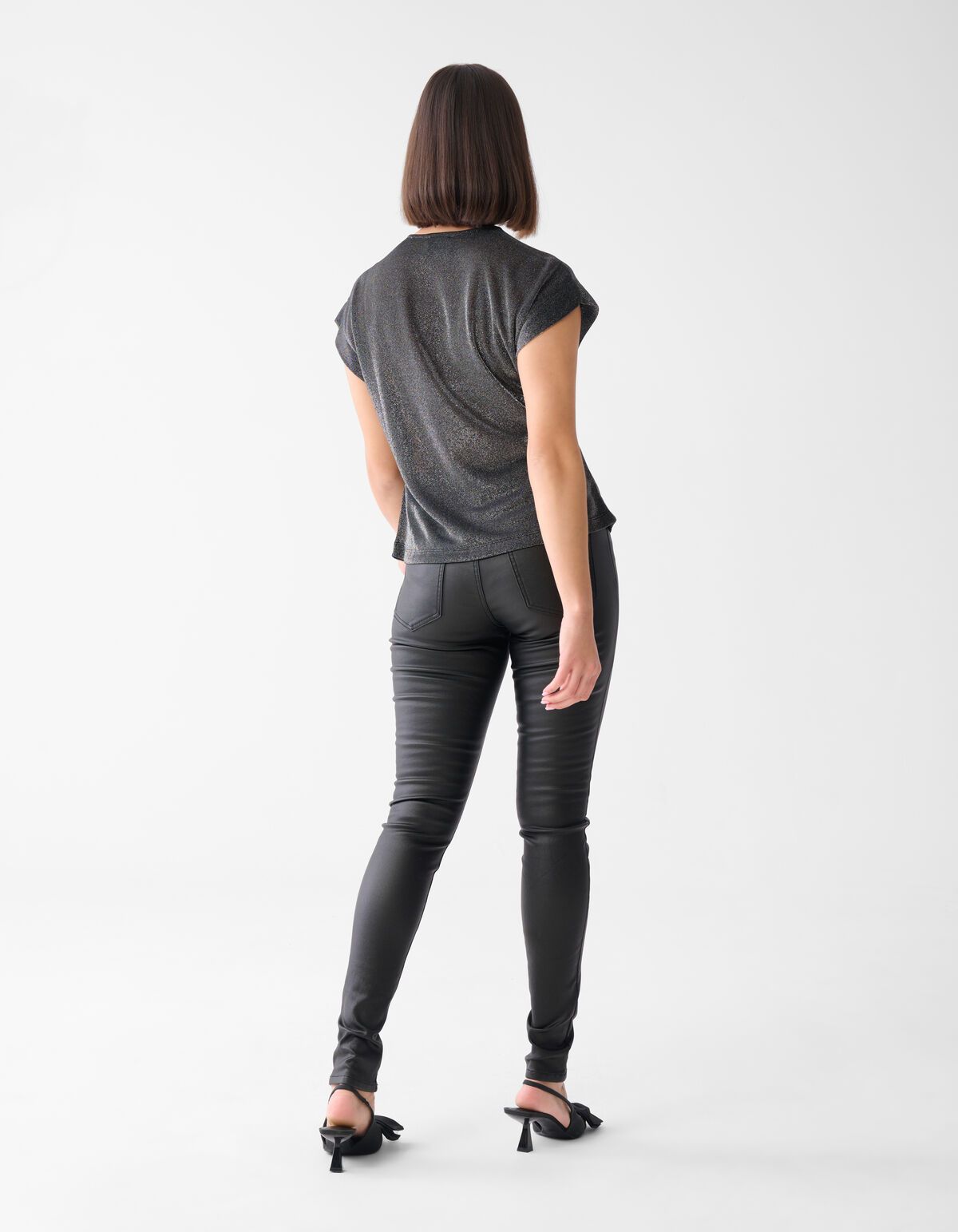 Glitter Waterval Top Grijs SHOEBY WOMEN