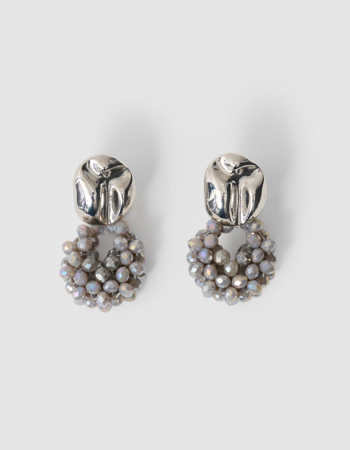 Beaded Roundy Oorbellen Zilver SHOEBY ACCESSOIRES