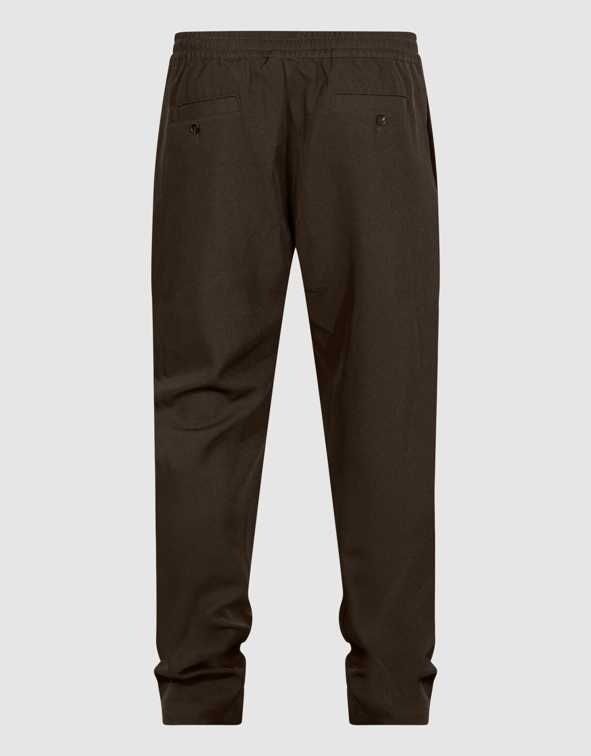 Twill Pintuck Broek Donkerbruin SHOEBY MEN