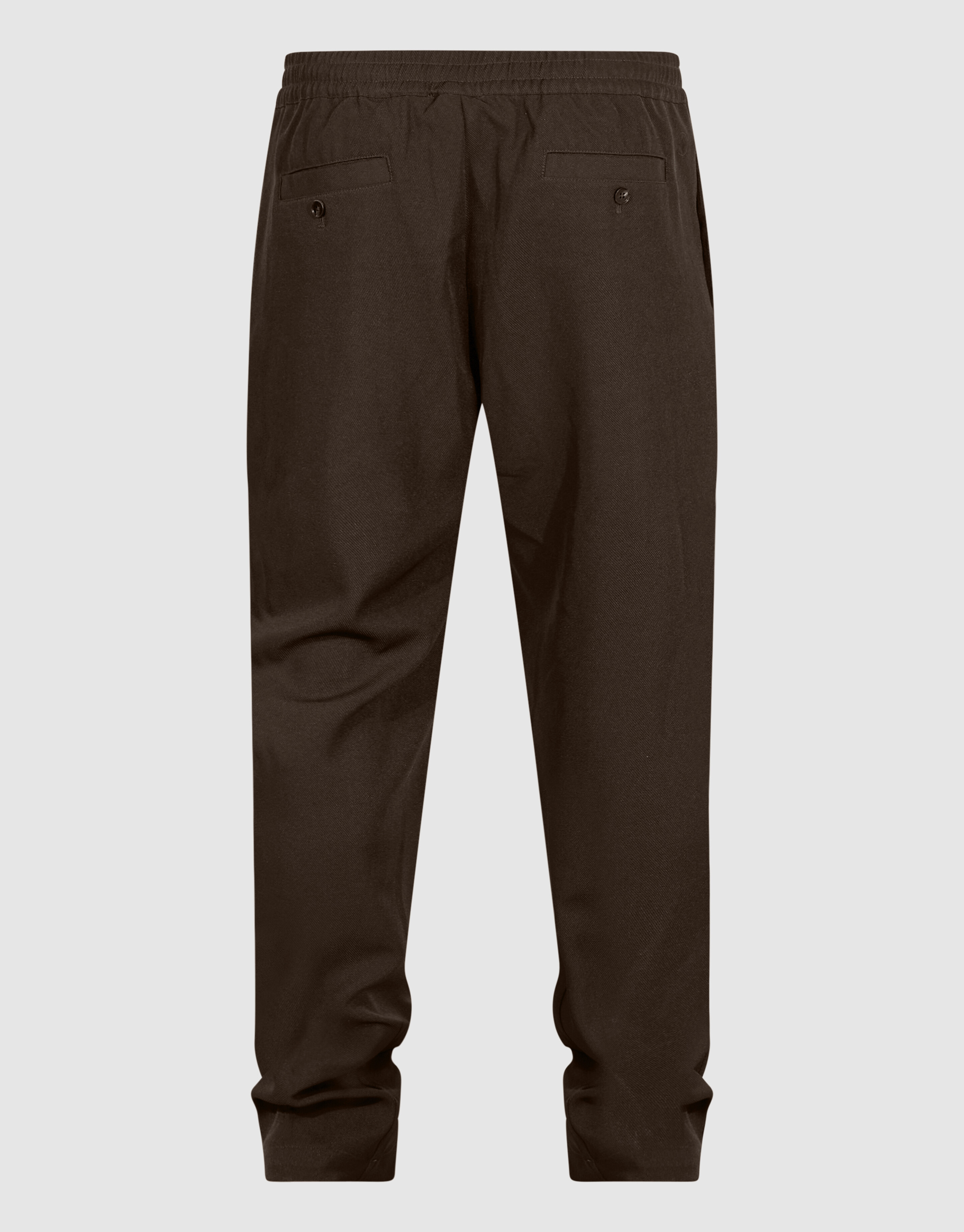 Twill Pintuck Broek Donkerbruin SHOEBY MEN