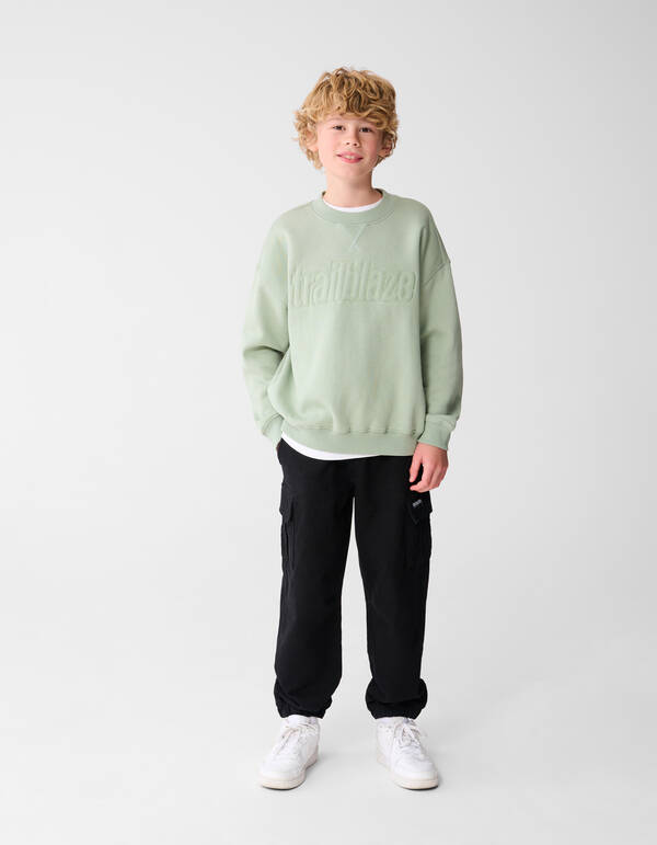 Trailraze Artwork Sweater Groen SHOEBY BOYS