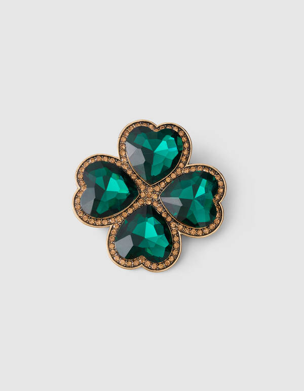 Klaver Broche Groen By Fred SHOEBY ACCESSOIRES