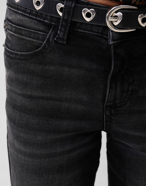 Flared Fit Jeans Zwart SHOEBY GIRLS