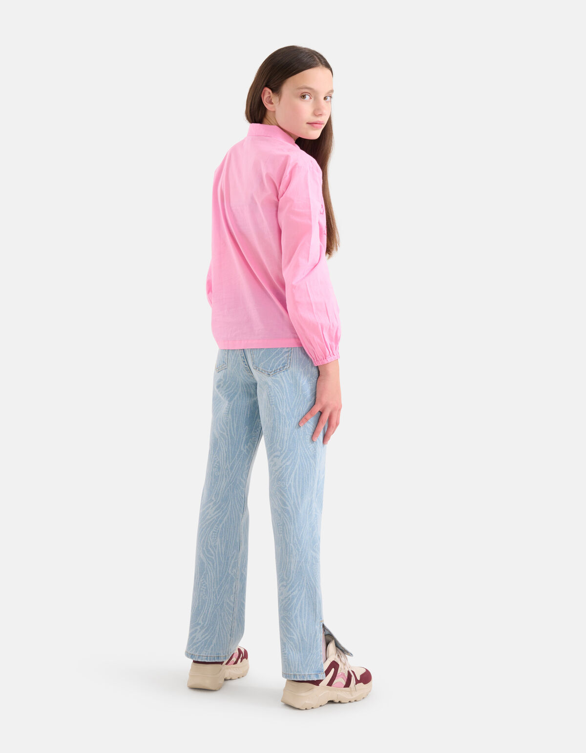 Swirl Print Denim Bleached SHOEBY GIRLS