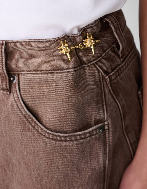 Spark Jeans Pins Goud SHOEBY ACCESSOIRES