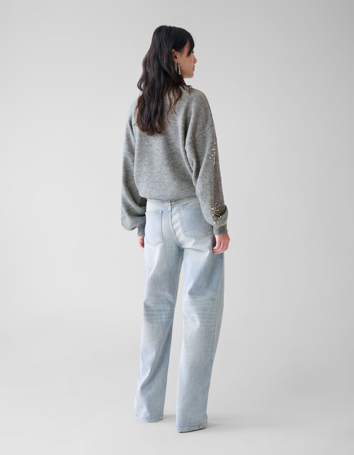 Wide Leg Fit Jeans Bleached By Fred SHOEBY WOMEN