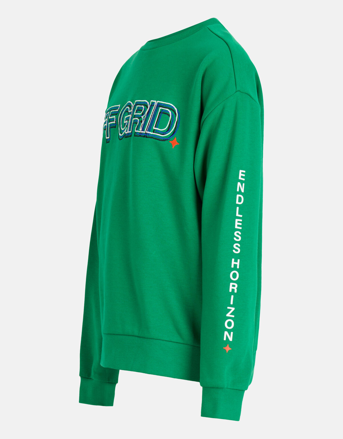 Embroidery Artwork Sweater Groen SHOEBY BOYS