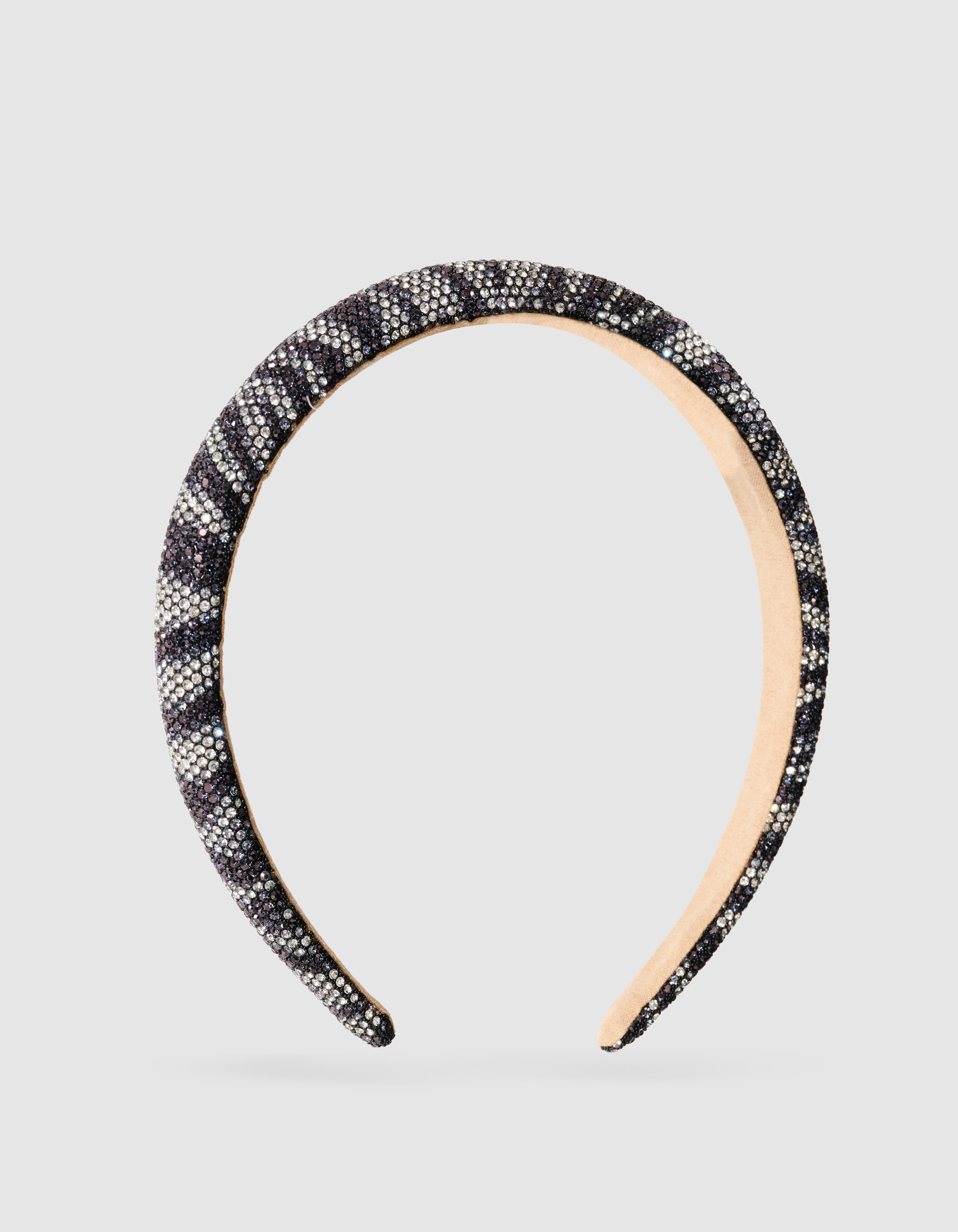 Strass Zebra Haarband Zwart SHOEBY ACCESSOIRES