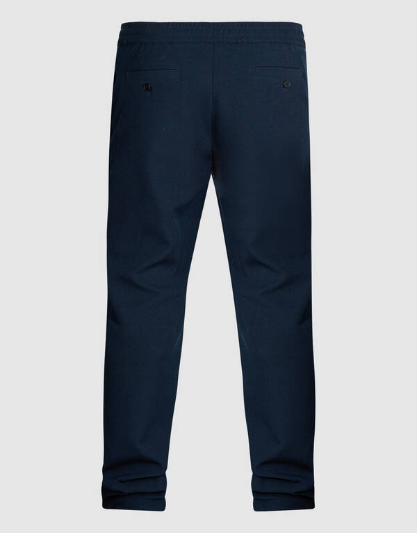 Twill Pintuck Broek Donkerblauw SHOEBY MEN